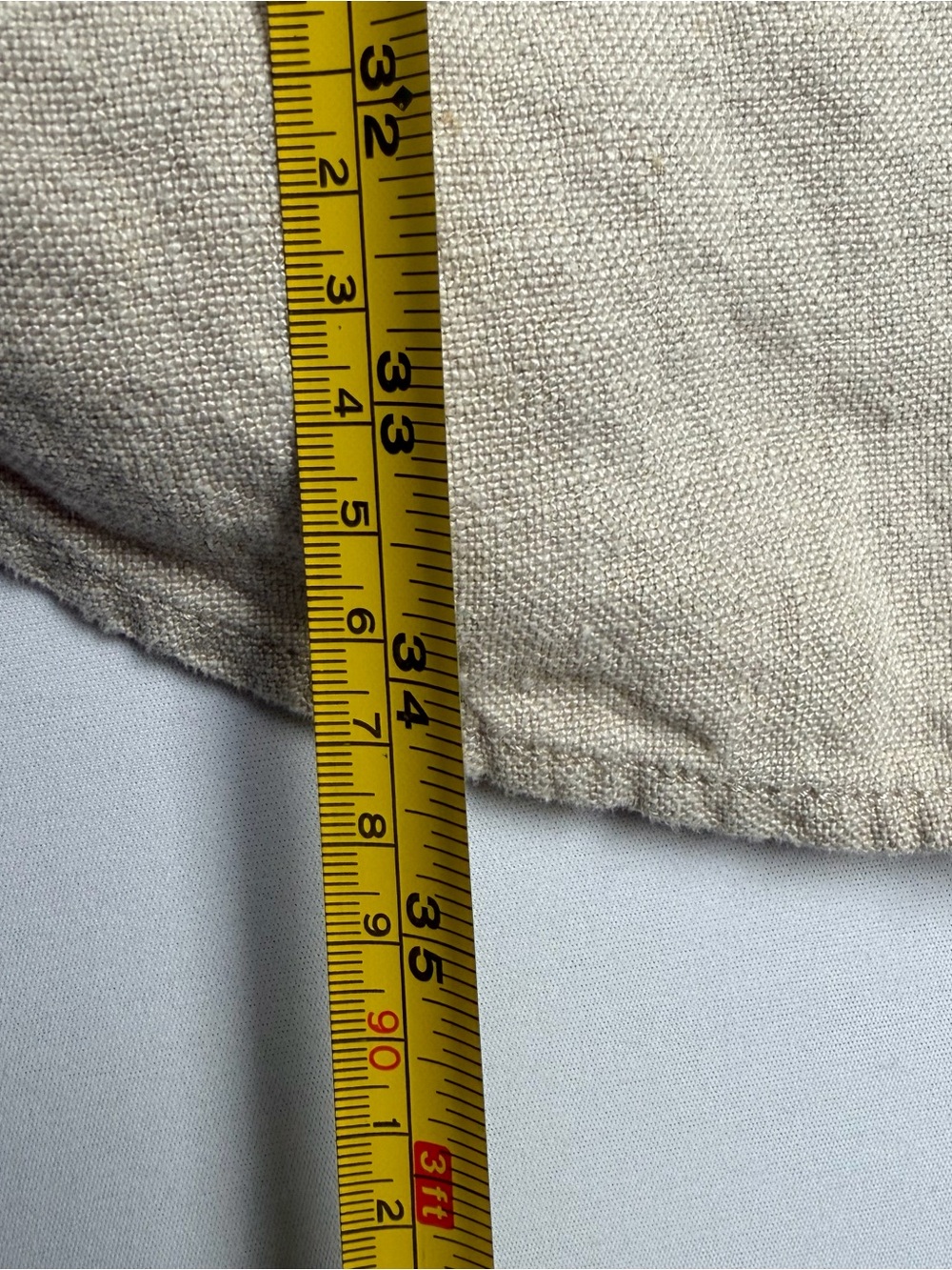Eileen Fisher Organic Linen Mandarin Collar Beige Jacket Sz L Natural Beige - Picture 12 of 15